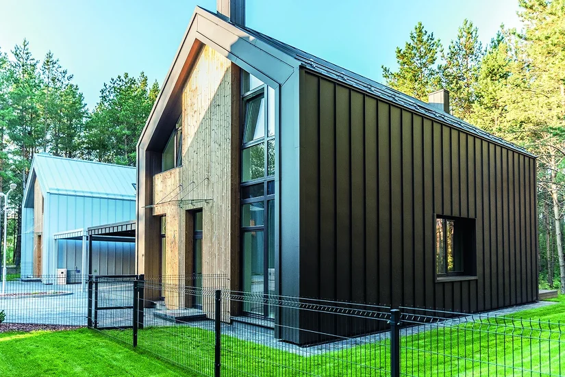 внешняя отделка дома Барнхаус