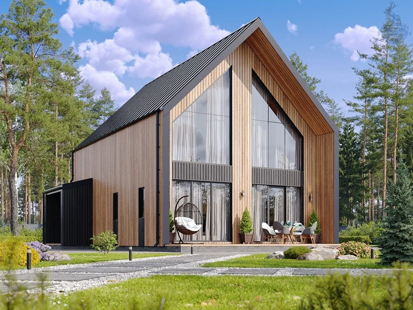 большой 2-этажный дом