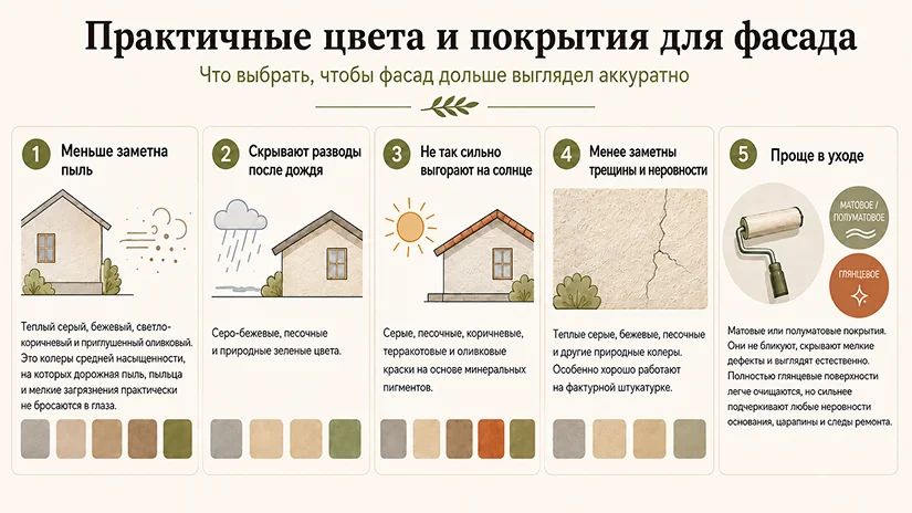 какой цвет фасада лучше всего