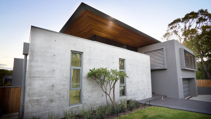 частный дом из бетона