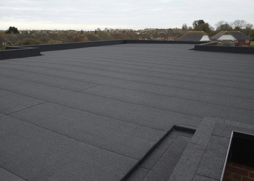 плоская крыша из неплавляемого покрытия