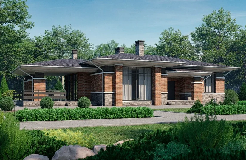 1-этажный дом