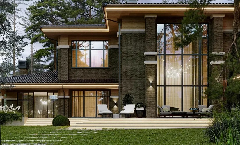 большие окна в пол