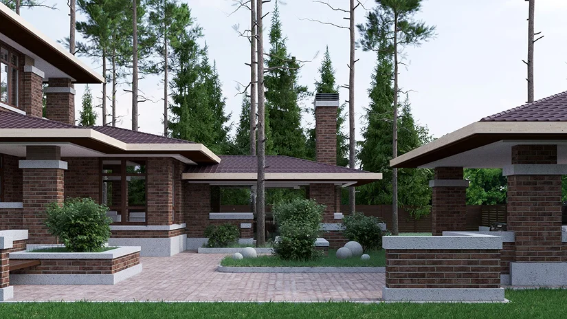 терраса у дома