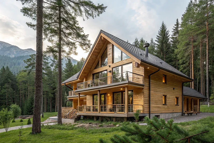 дом из клееного бруса