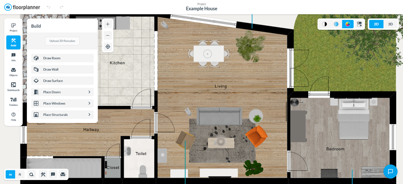 Библиотека мебели Floorplanner